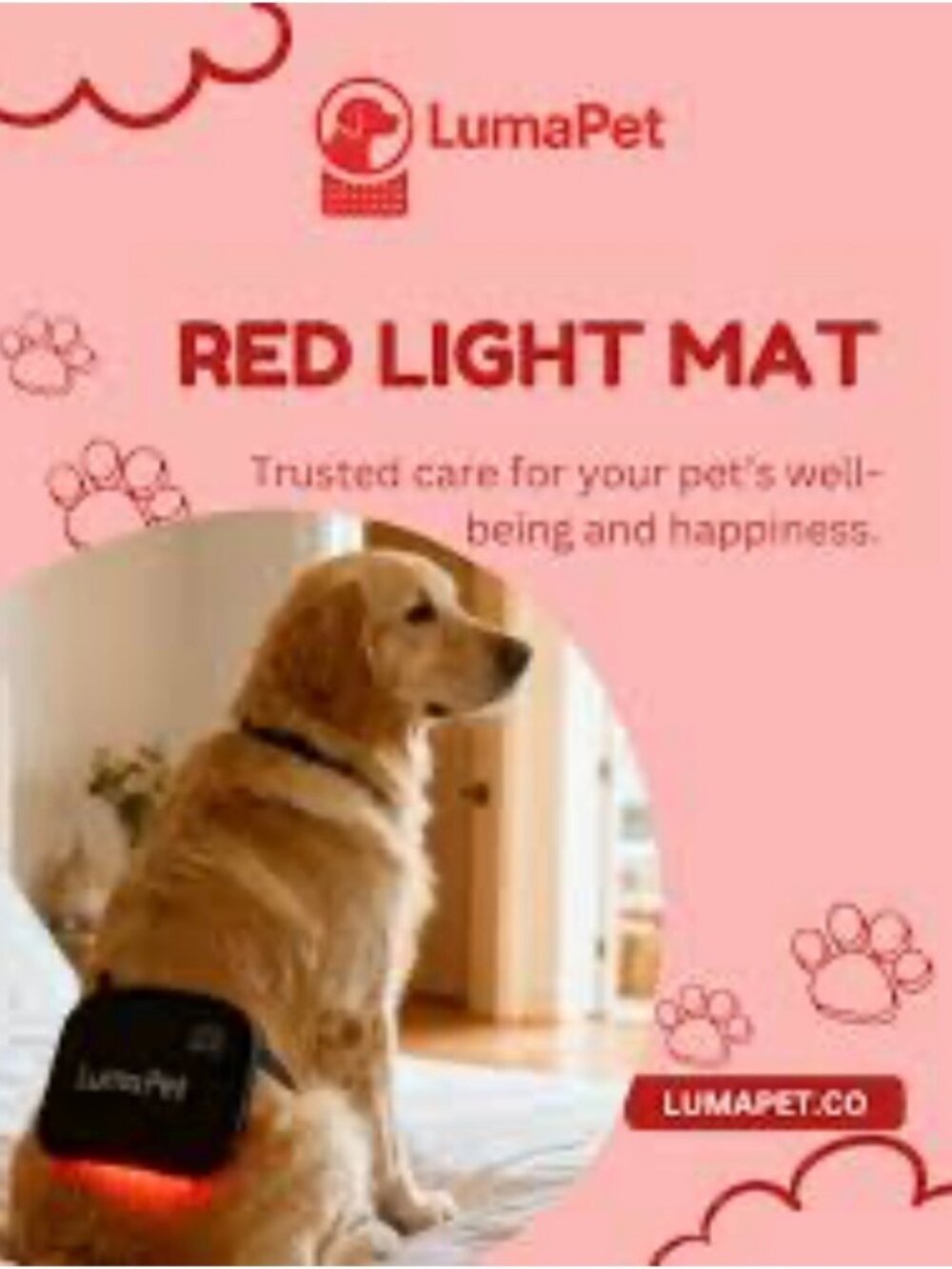 LumaPet  Redlight Therapy Pad for your Pet